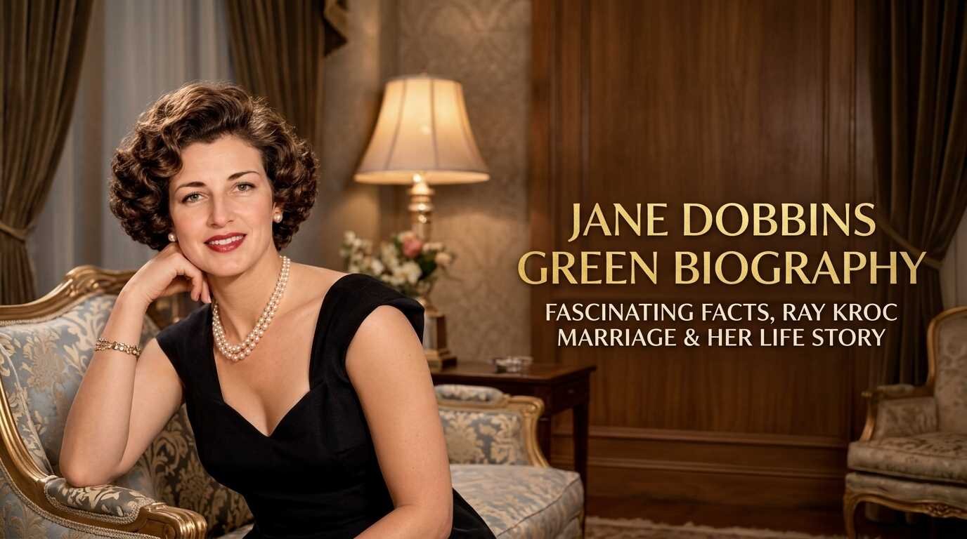 Jane Dobbins Green Biography Fascinating Facts, Ray Kroc Marriage & Her Life Story featuring her biography, Ray Kroc marriage, personal life, and key facts.