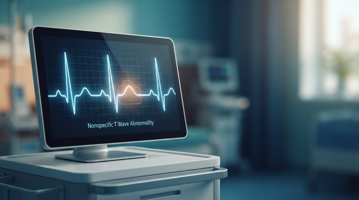 Nonspecific T wave abnormality what does it mean on an ECG reading